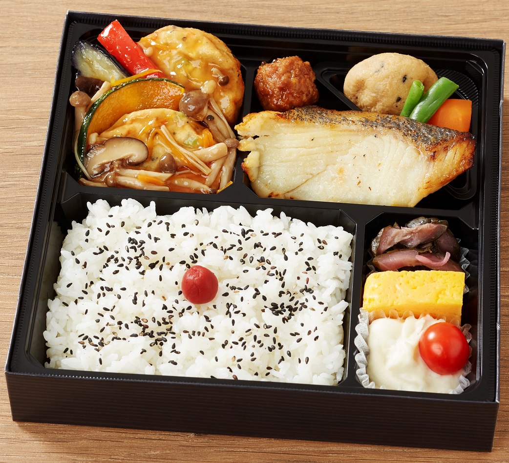 カレイの西京焼きと豆腐ハンバーグ弁当