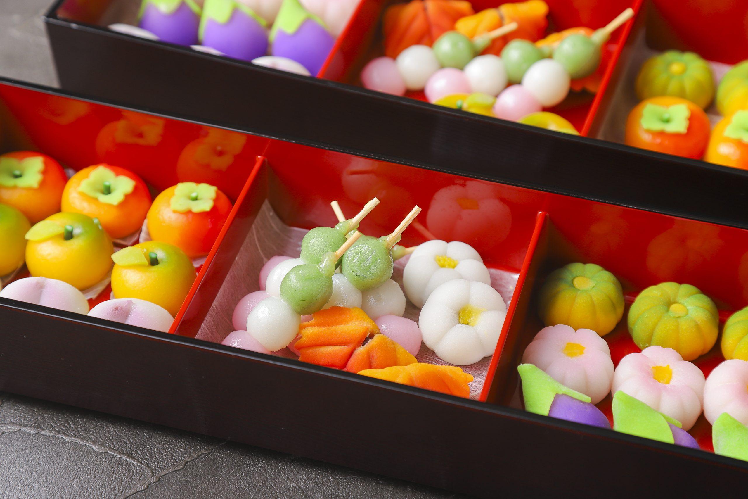 本日の和菓子盛り合わせ