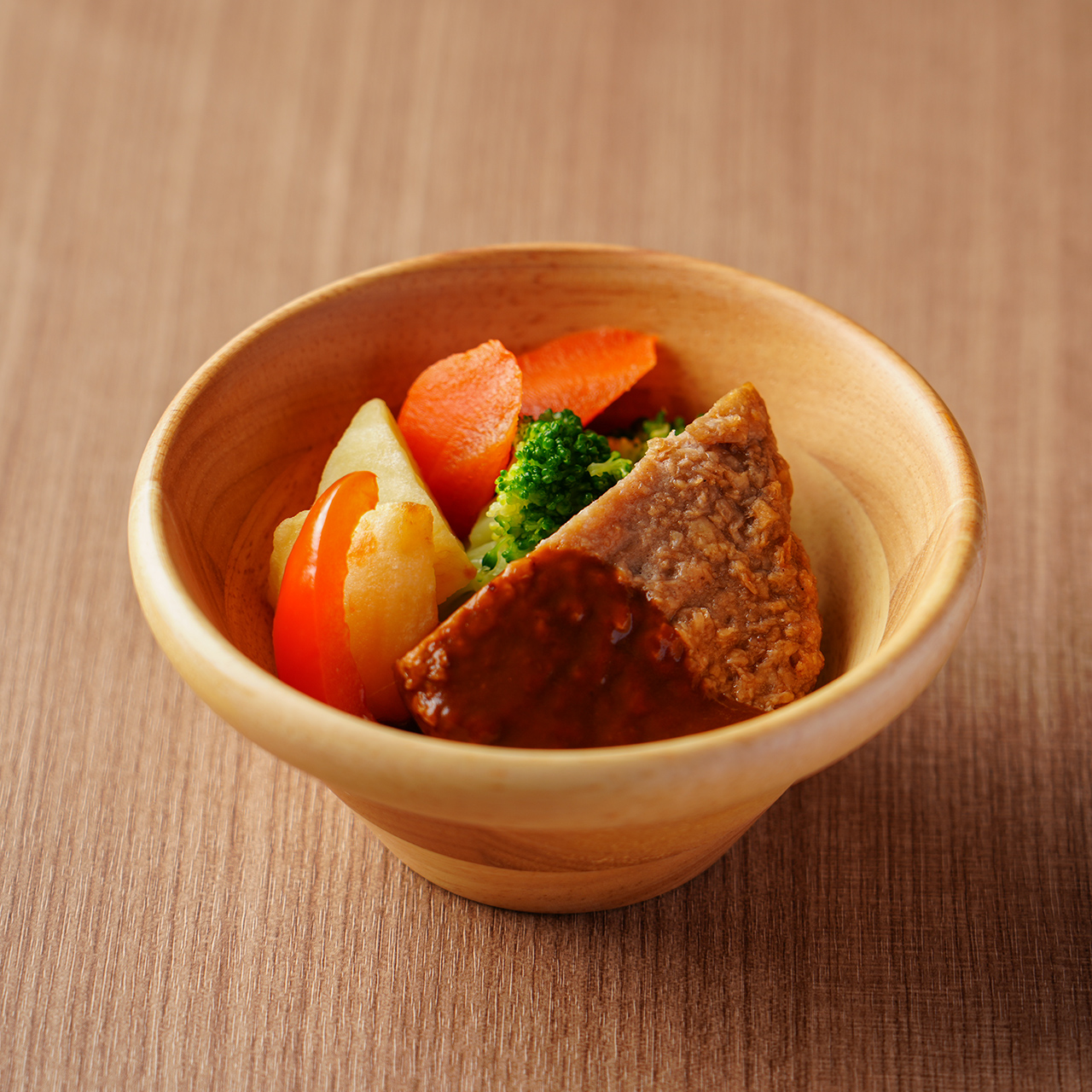 大豆ハンバーグ　デミグラスソース