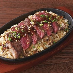 数量限定ランチ 肉の旨みを噛みしめる ステーキガーリックライス1000円