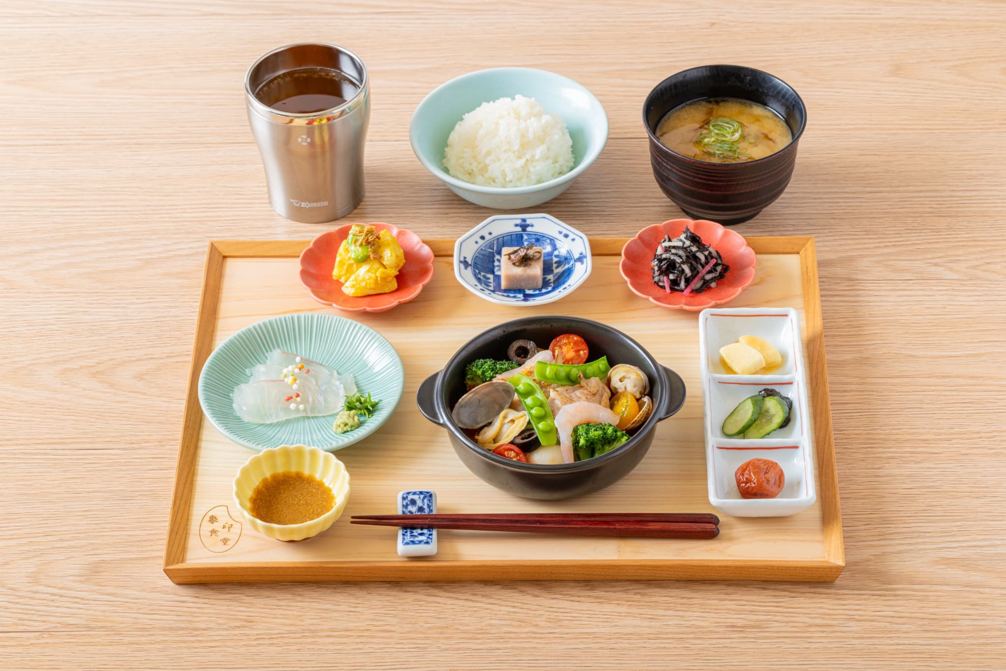 象印御膳 鶏肉と魚介のトマトアクアパッツァ