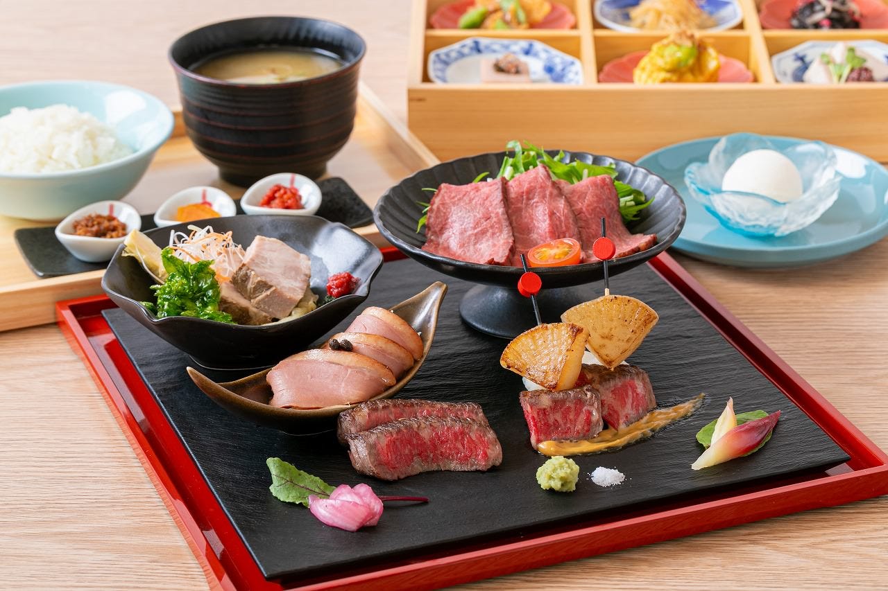 <10食限定> 黒毛和牛ステーキと福づくし会席
