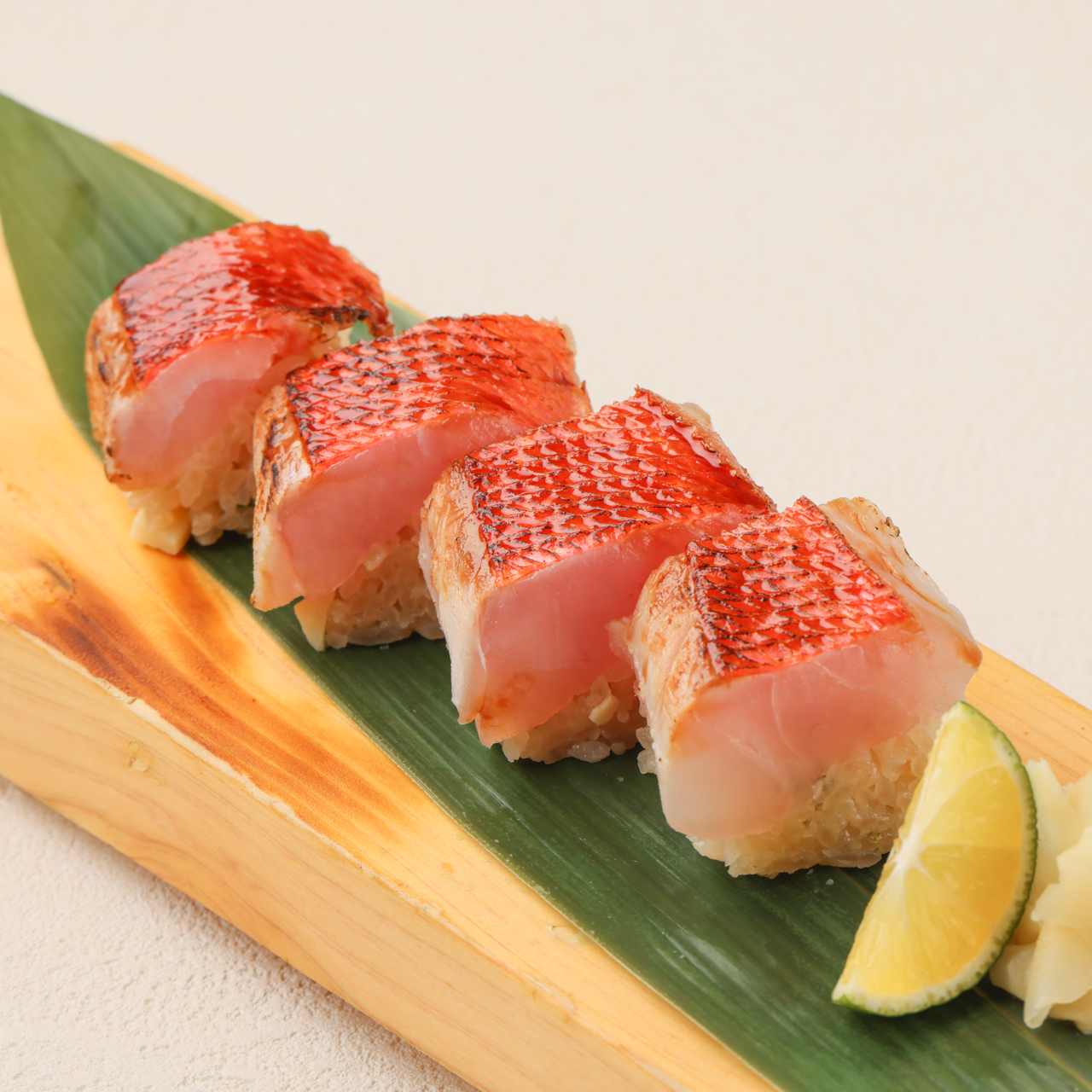 金目鯛と筍の棒寿司